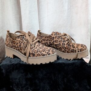 Leopard Print Oxfords
